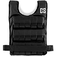 CapitalSports Monstervest - Chaleco para Pesas (Nailon- Talla única- 10-15-25 kg)- Color Negro- tamaño 15 kg